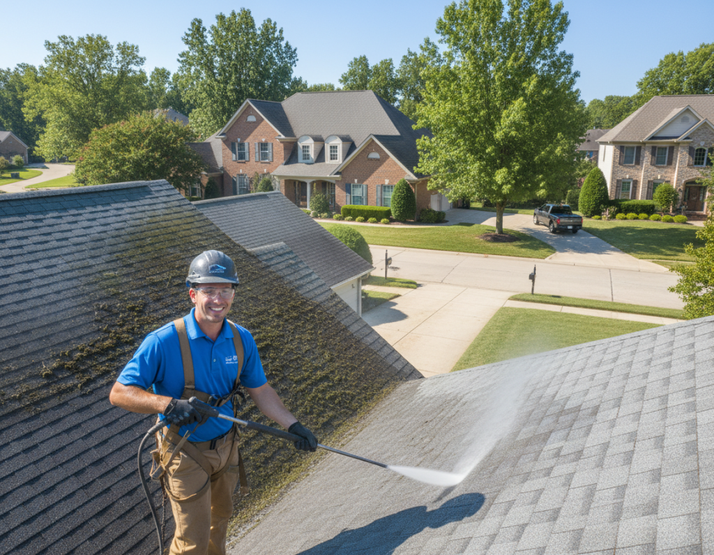 Lewis Center Roof Cleaning For Better Exterior Maintenance